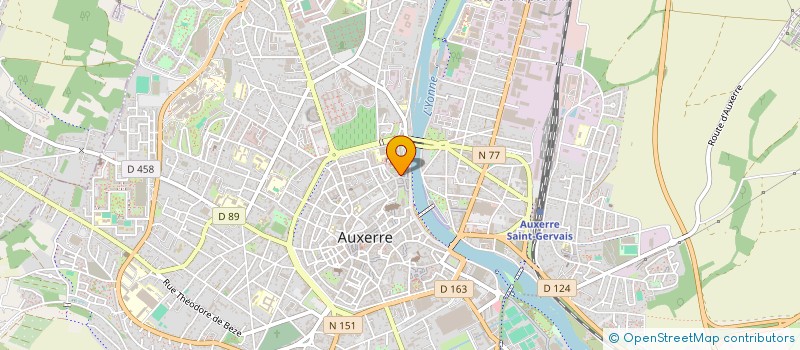 localisation de l'entreprise SCI MANON HERVE à AUXERRE