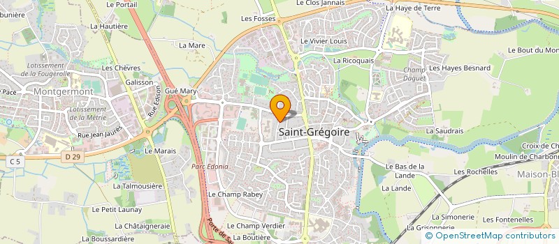 localisation de l'entreprise SCI MANOSYPHI  SAINT-GREGOIRE