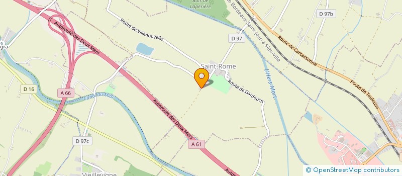 localisation de l'entreprise SCI MANOU  ST ROME