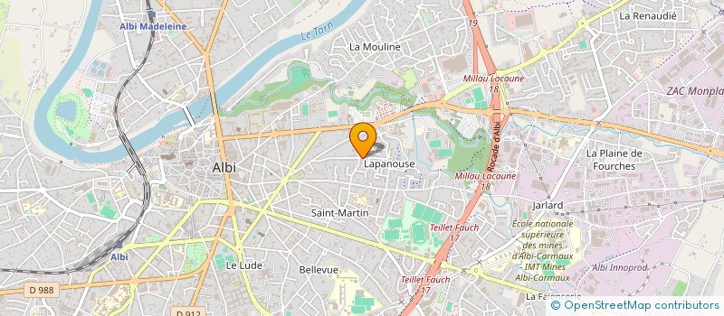 localisation de l'entreprise SCI MANOU à ALBI
