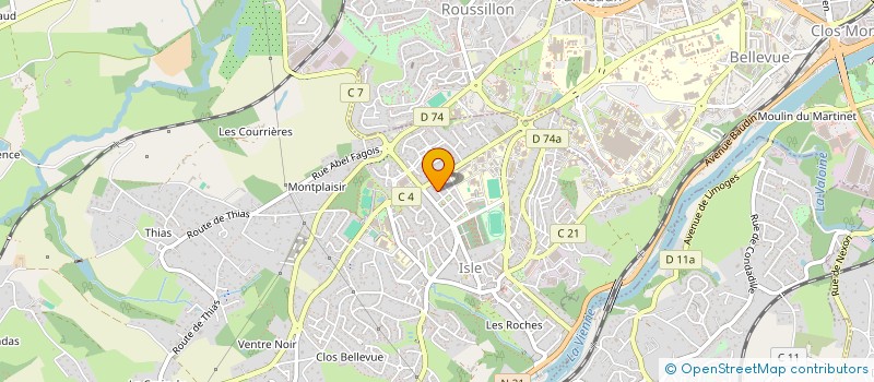 localisation de l'entreprise SCI MANOU & CO à ISLE