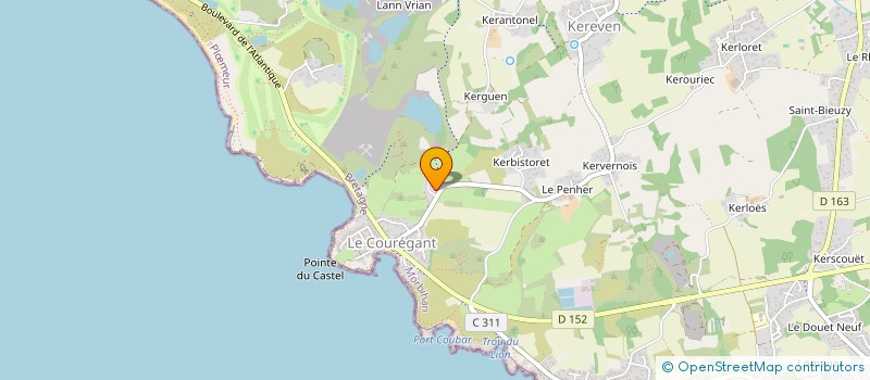localisation de l'entreprise SCI MANOUAR  PLOEMEUR