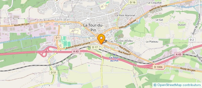 localisation de l'entreprise SCI MANOUMISS  LA TOUR-DU-PIN