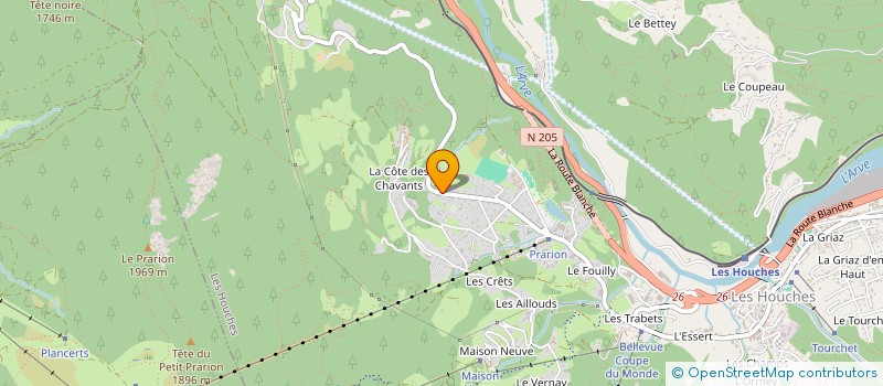 localisation de l'entreprise SCI MANOUNE  LES HOUCHES