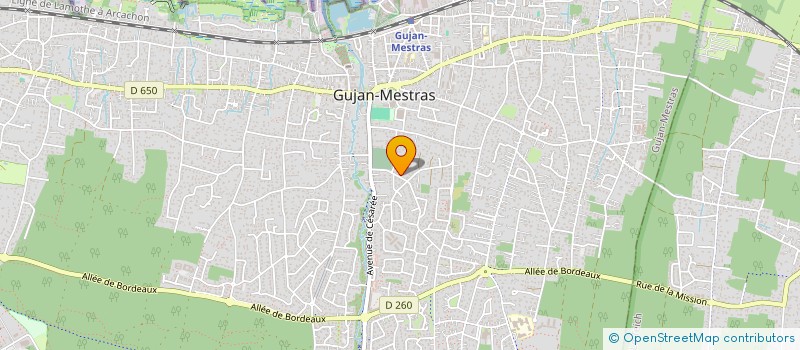 localisation de l'entreprise SCI MANSART-BRIPAT  GUJAN MESTRAS