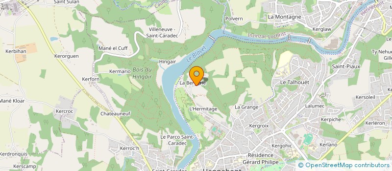 localisation de l'entreprise SCI MANSEV  HENNEBONT