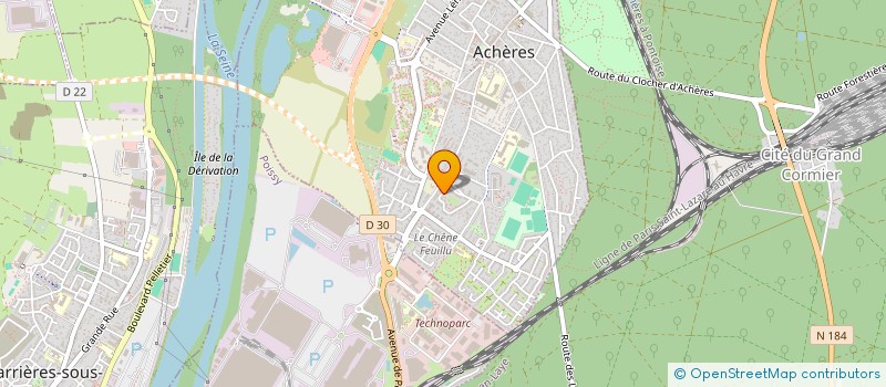 localisation de l'entreprise SCI MANSOUR 1  ACHERES