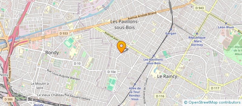 localisation de l'entreprise SCI MANSOURI  LES PAVILLONS-SOUS-BOIS
