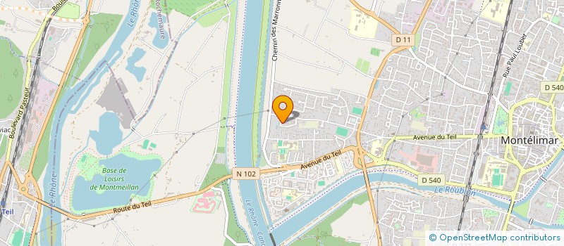 localisation de l'entreprise SCI MANSUY CHAFFAUT à MONTELIMAR