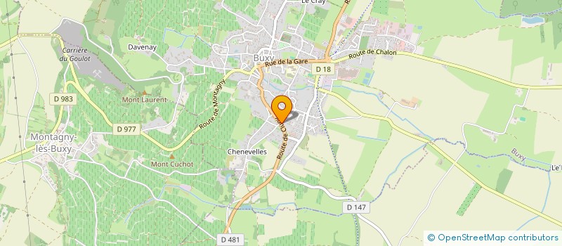 localisation de l'entreprise SCI MANSUY FUNERAIRE  BUXY