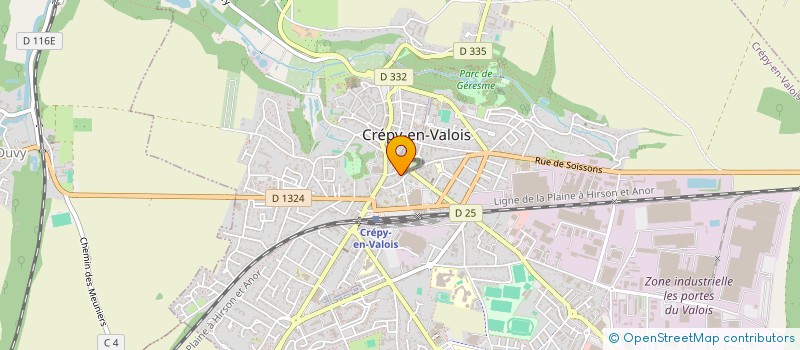 localisation de l'entreprise SCI MANTEL ALPAGES  CREPY-EN-VALOIS