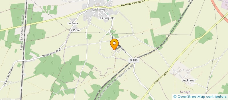 localisation de l'entreprise SCI MANTHIE à LA FAYE
