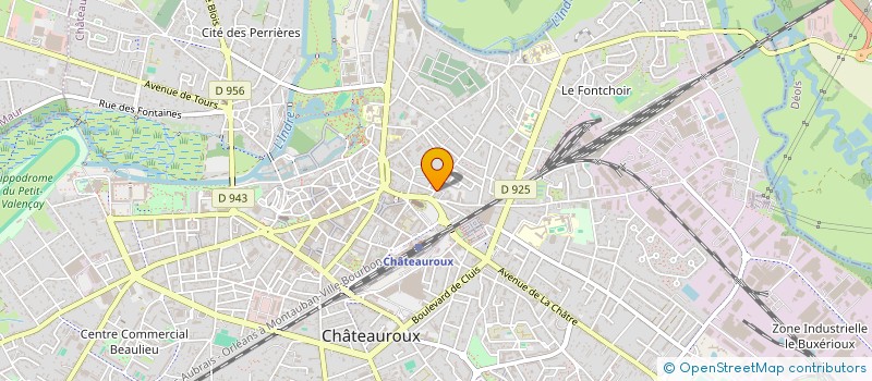 localisation de l'entreprise SCI MANU à CHATEAUROUX