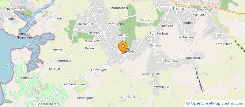 localisation de l'entreprise SCI MANUA REVA  TREGUNC