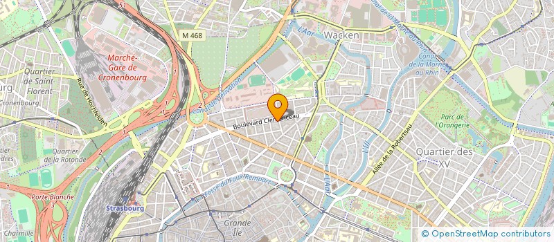 localisation de l'entreprise SCI MANUJER  STRASBOURG