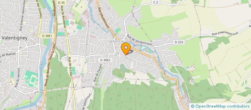 localisation de l'entreprise SCI MANUJO  SELONCOURT