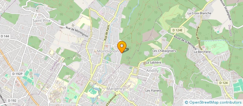 localisation de l'entreprise SCI MANUREVA  MONTLIGNON