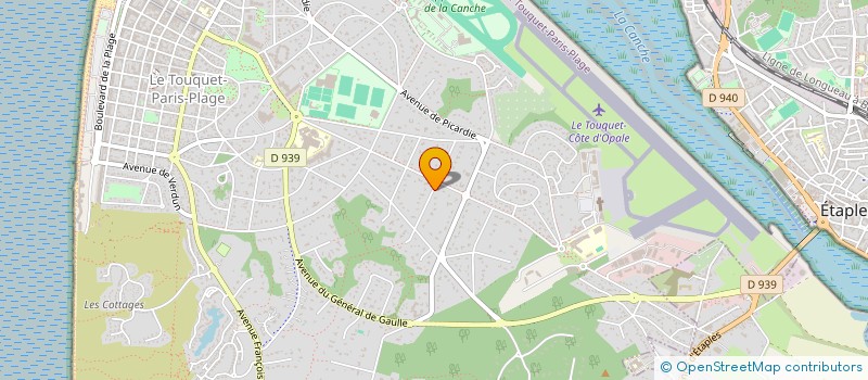 localisation de l'entreprise SCI MANURIVA à LE TOUQUET-PARIS-PLAGE