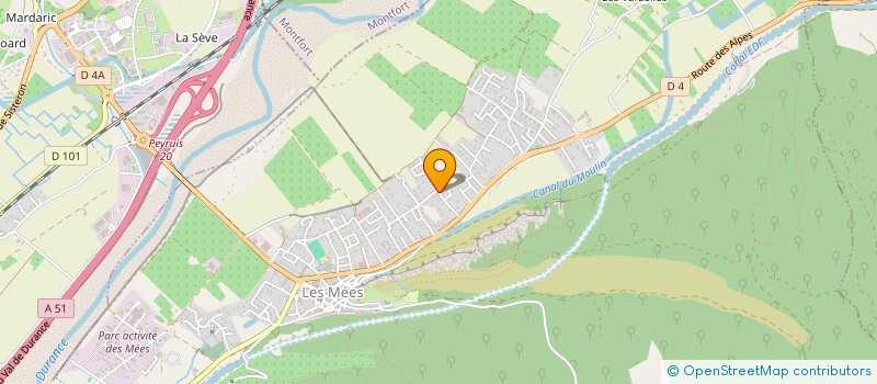 localisation de l'entreprise SCI MANUROSA à LES MEES