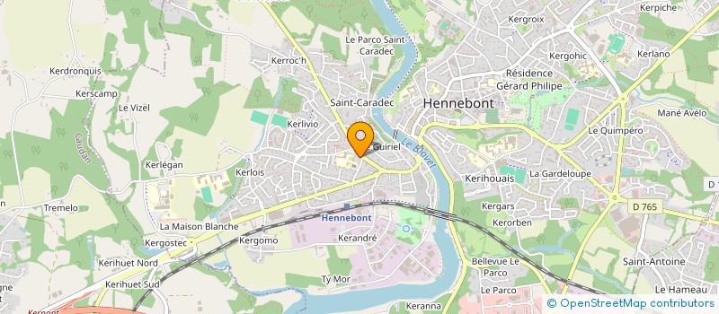 localisation de l'entreprise SCI MANVINCE  HENNEBONT