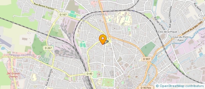 localisation de l'entreprise SCI MANY à NEVERS