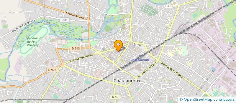 localisation de l'entreprise SCI MANY à CHATEAUROUX