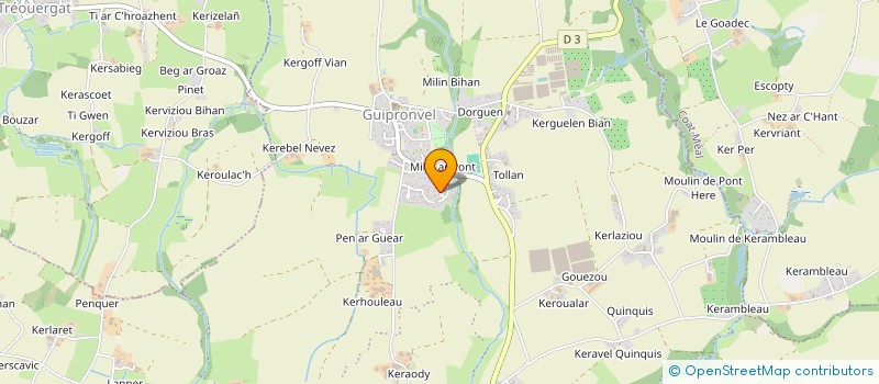 localisation de l'entreprise SCI MANYA  MILIZAC-GUIPRONVEL