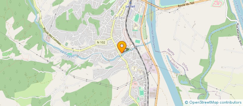 localisation de l'entreprise SCI MANYALINE  LE TEIL