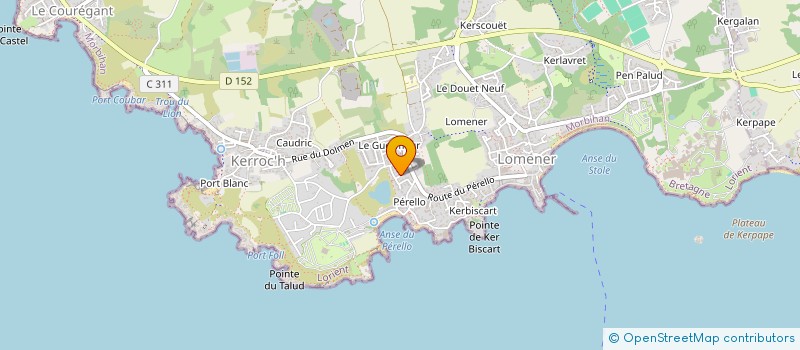 localisation de l'entreprise SCI MANYGER à PLOEMEUR
