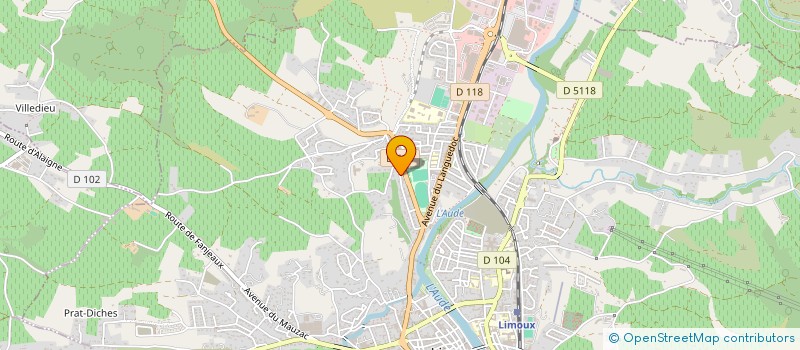 localisation de l'entreprise SCI MANZA  LIMOUX