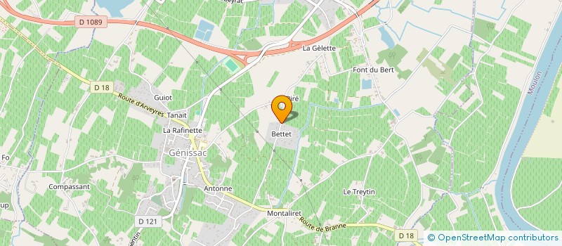 localisation de l'entreprise SCI MANZANILLA  GENISSAC