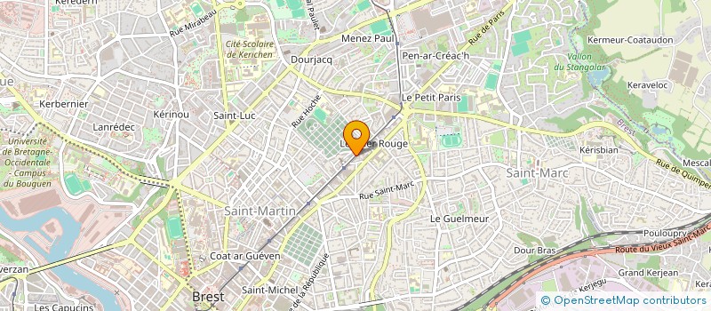 localisation de l'entreprise SCI MANZOLINI  BREST