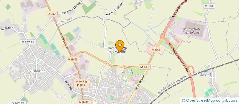 localisation de l'entreprise SCI MAO MEDI  LA BASSEE