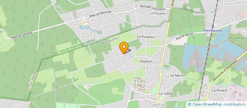 localisation de l'entreprise SCI MAOE  BLANQUEFORT