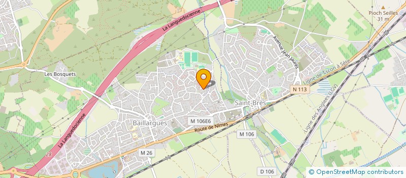 localisation de l'entreprise SCI MAOI  BAILLARGUES