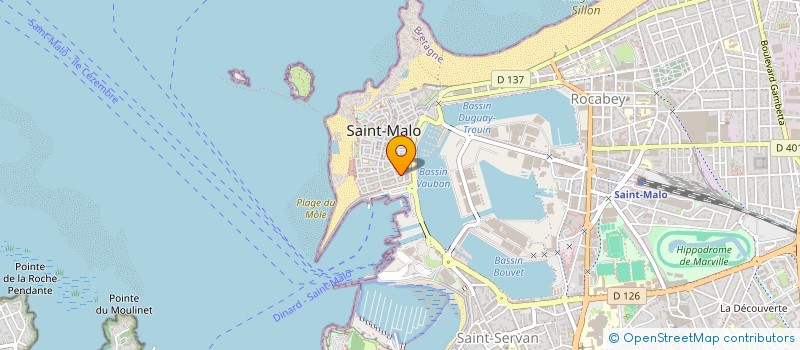 localisation de l'entreprise SCI MAOR  SAINT-MALO