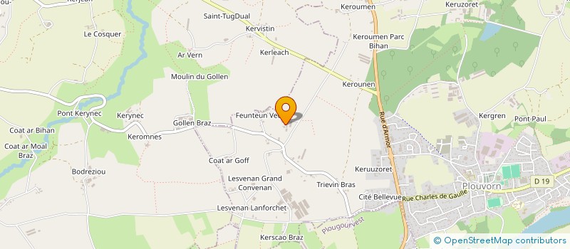 localisation de l'entreprise SCI MAP  PLOUVORN