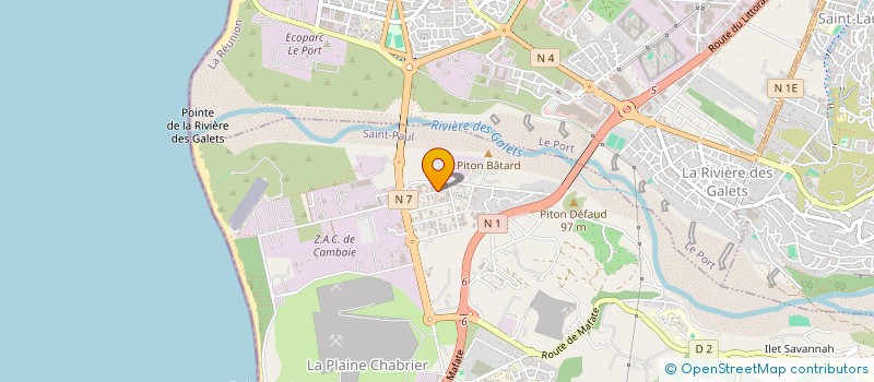 localisation de l'entreprise SCI MAP à SAINT-PAUL