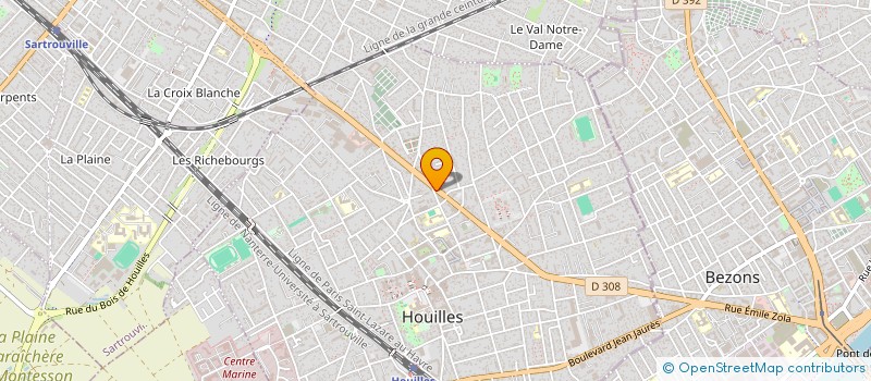 localisation de l'entreprise SCI MAP  HOUILLES