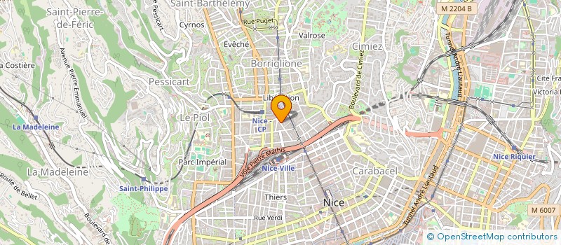 localisation de l'entreprise SCI MAP à NICE