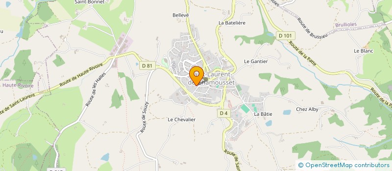 localisation de l'entreprise SCI MAP  SAINT-LAURENT-DE-CHAMOUSSET