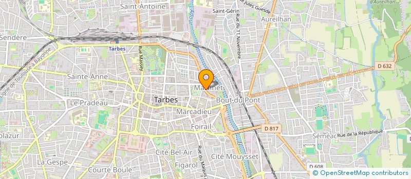 localisation de l'entreprise SCI MAP  TARBES