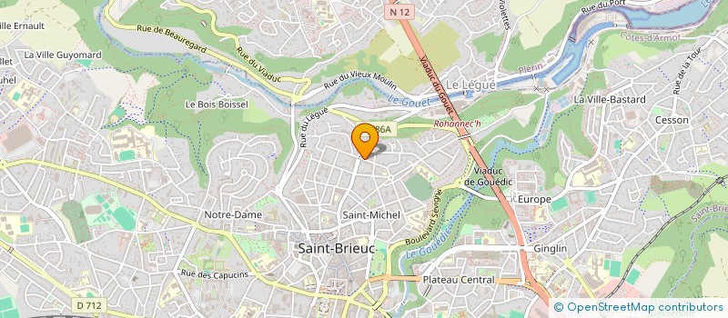 localisation de l'entreprise SCI MAP à SAINT-BRIEUC