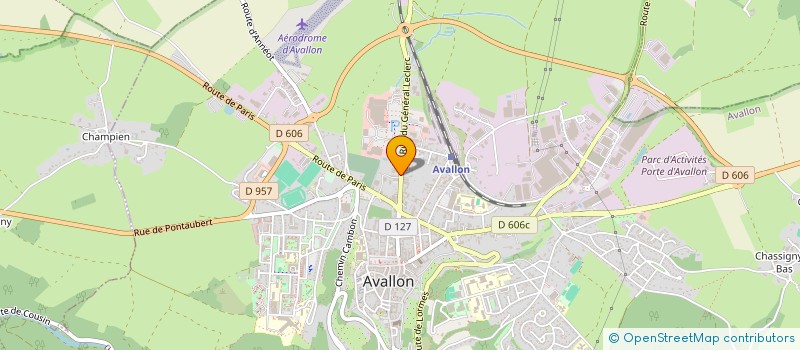 localisation de l'entreprise SCI MAPA à AVALLON
