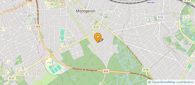 localisation de l'entreprise SCI MAPA  MONTGERON