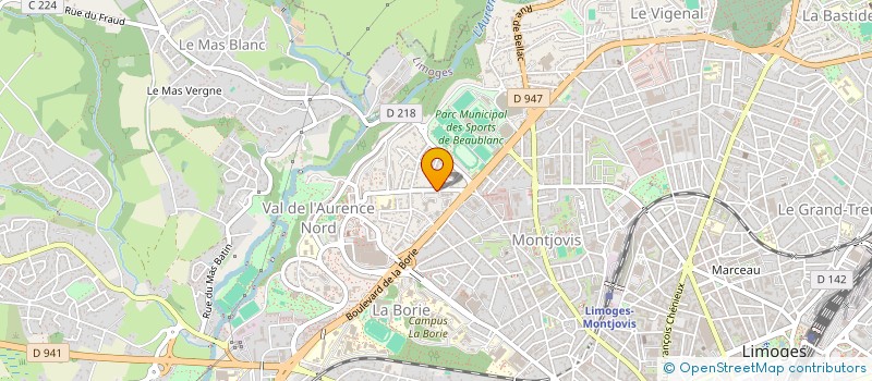 localisation de l'entreprise SCI MAPA à LIMOGES
