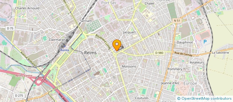 localisation de l'entreprise SCI MAPA  REIMS