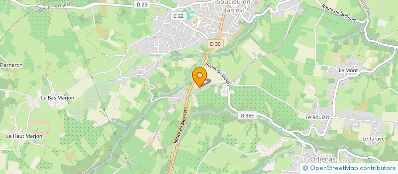 localisation de l'entreprise SCI MAPA  SOUCIEU-EN-JARREST