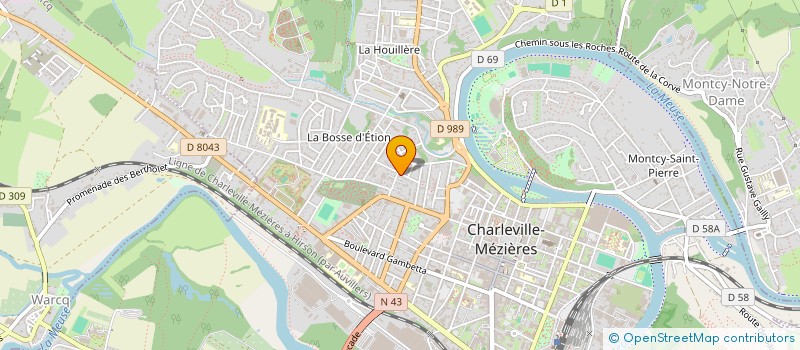 localisation de l'entreprise SCI MAPA  CHARLEVILLE-MEZIERES