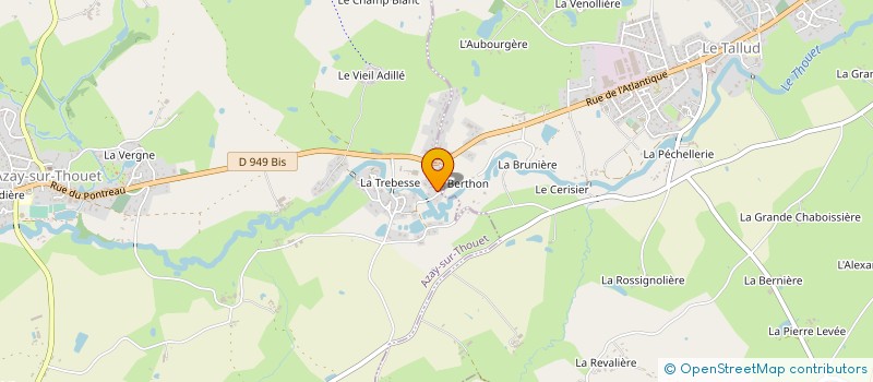 localisation de l'entreprise SCI MAPA  AZAY-SUR-THOUET